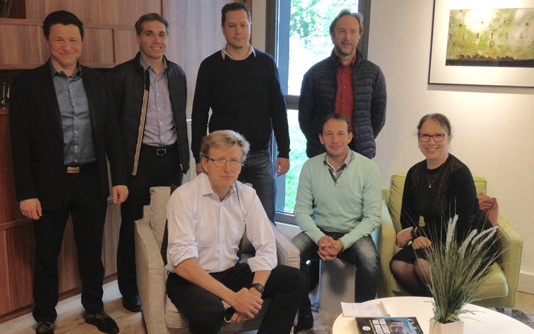 Le bureau 2016 : de gauche à droite, Florent Zadra, Stéphane Bézias, Cédrik Kerdilès, Christian Dufour (debout), Christophe Delaporte, Olivier Baubineau et Karin Ceglarek (assis)